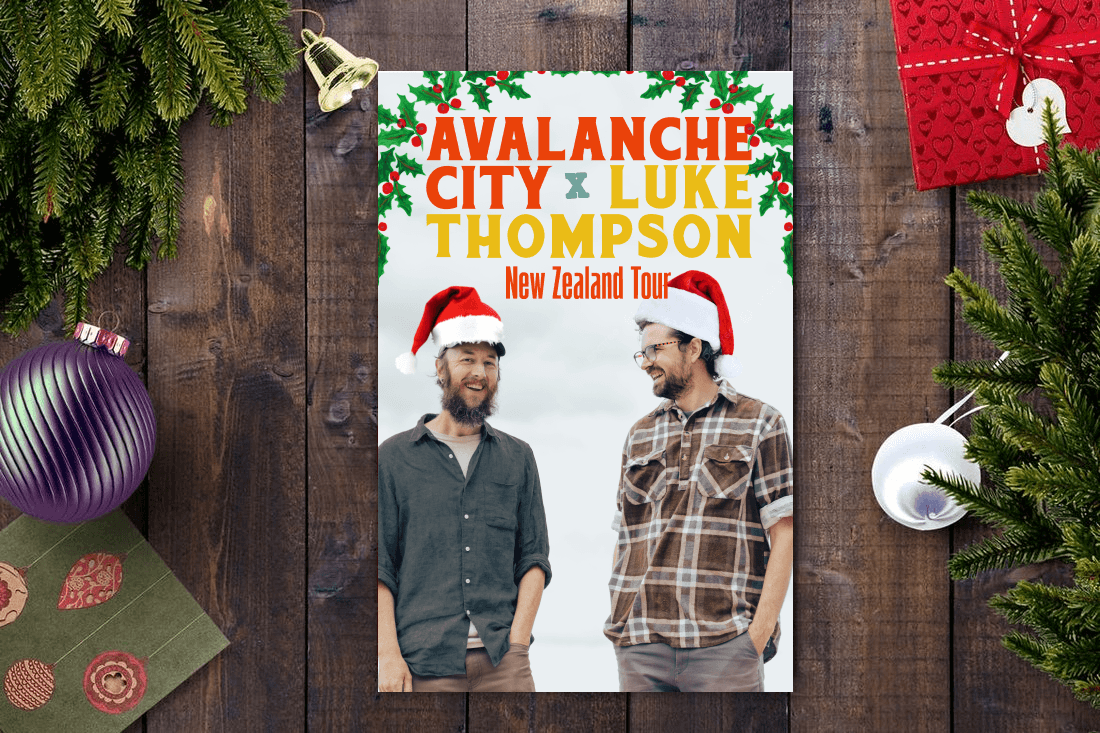 avalanche city luke thompson christmas card display